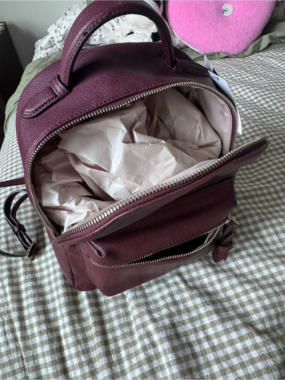 Nine West Boysenberry mini backpack